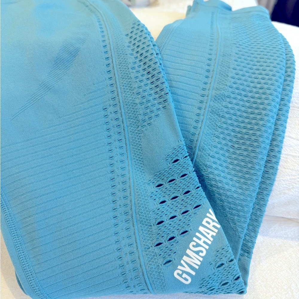 Gymshark Energy Leggings - Size Small - Color: Faded Blue Marl- LIKE NEW!